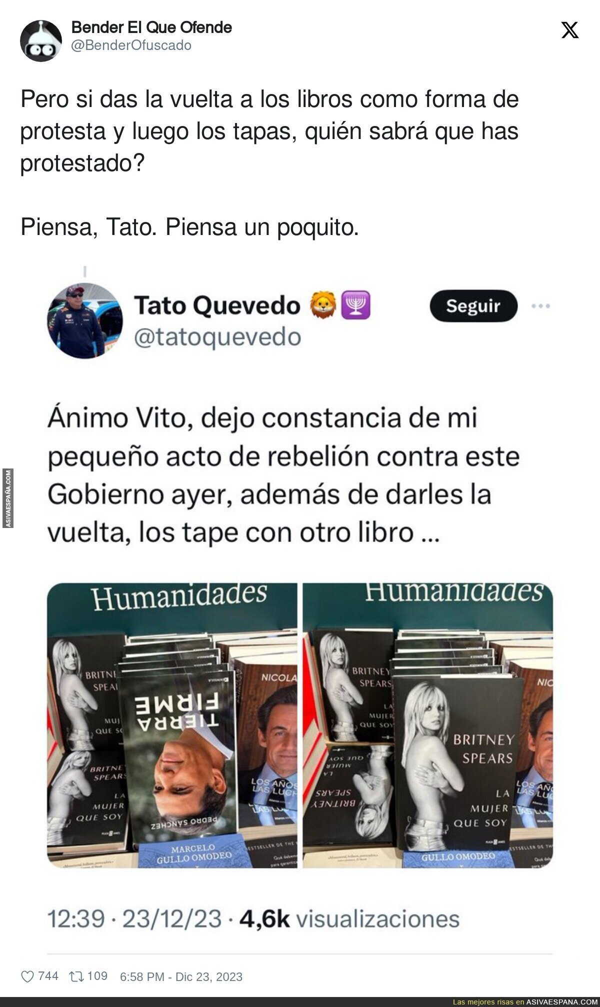 La protesta surrealista de la derecha