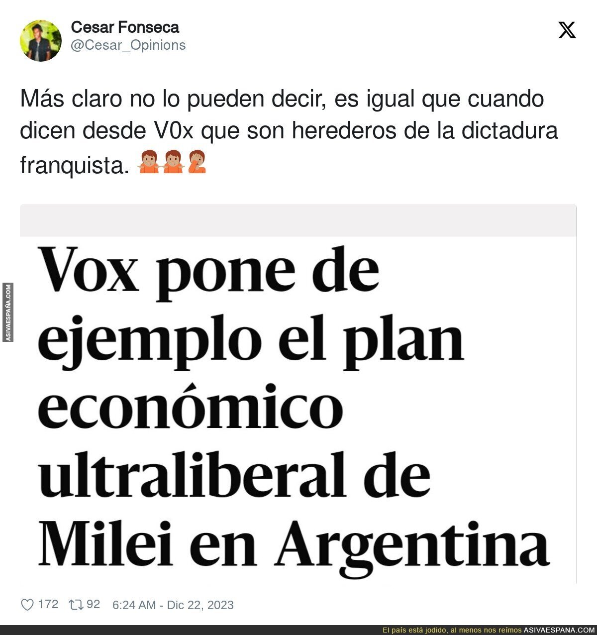 La que nos espera en España con VOX