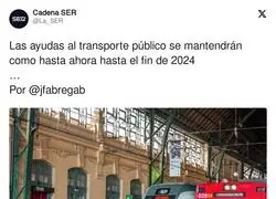 Se suman m&aacute;s ayudas al transporte p&uacute;blico y para todos los viajeros habituales