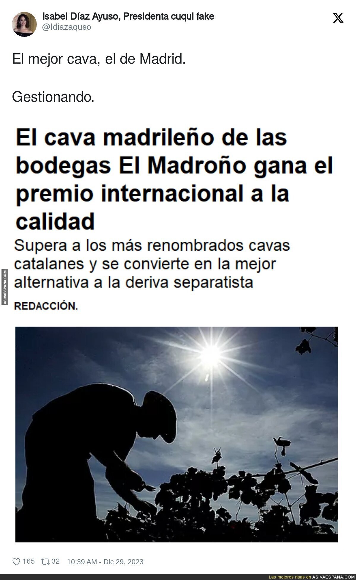 El mejor cava es el de Madrid