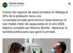 La gente en M&aacute;laga se pasa a la sanidad privada
