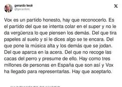 La honestidad de VOX