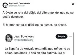 El pol&eacute;mico 'humor' de Ar&eacute;valo