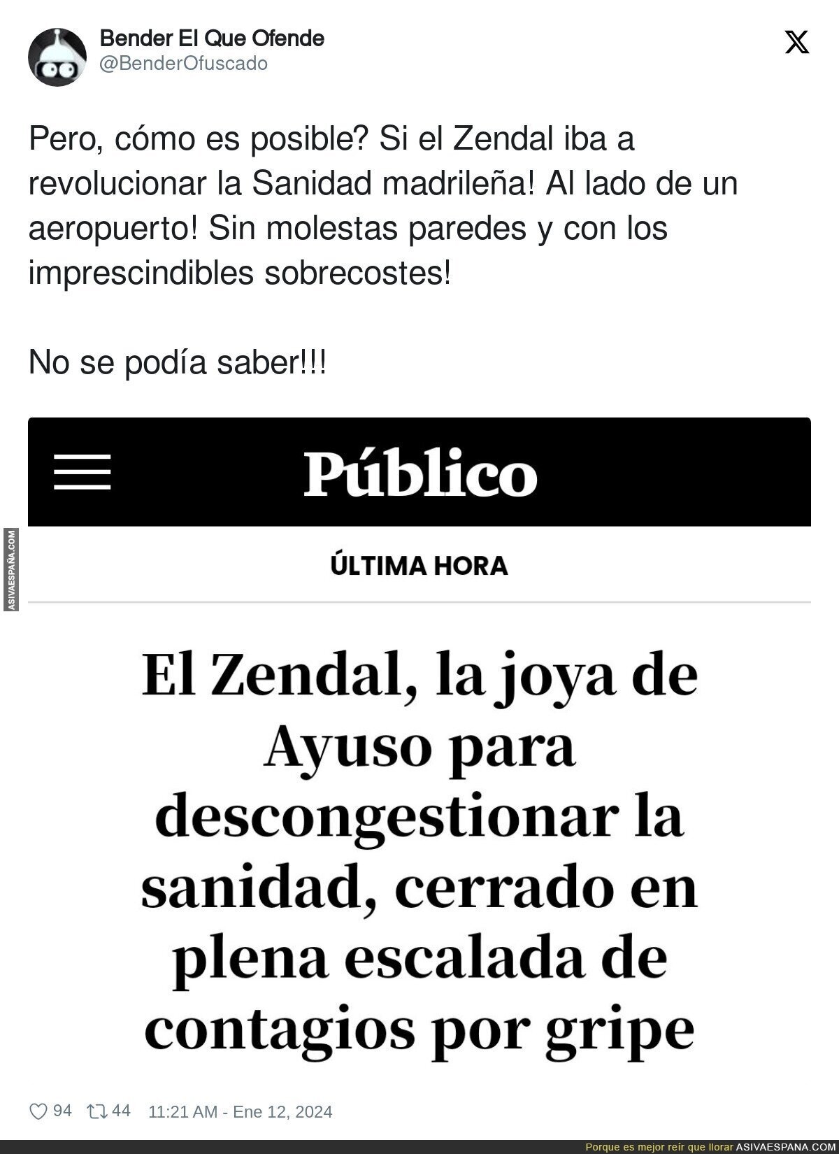 El Zendal no sirve para nada