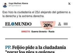 Feij&oacute;o a&uacute;n no se ha enterado que hubo elecciones