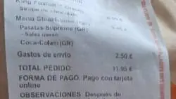 El lamentable mensaje de un cliente a domicilio a un repartidor de Burger King