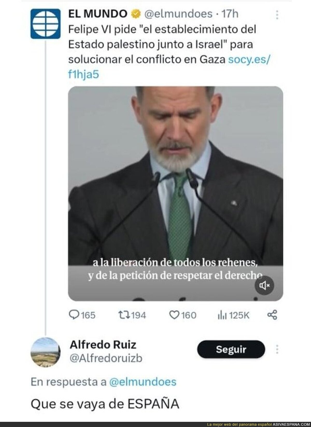 La derecha la toma con Felipe VI