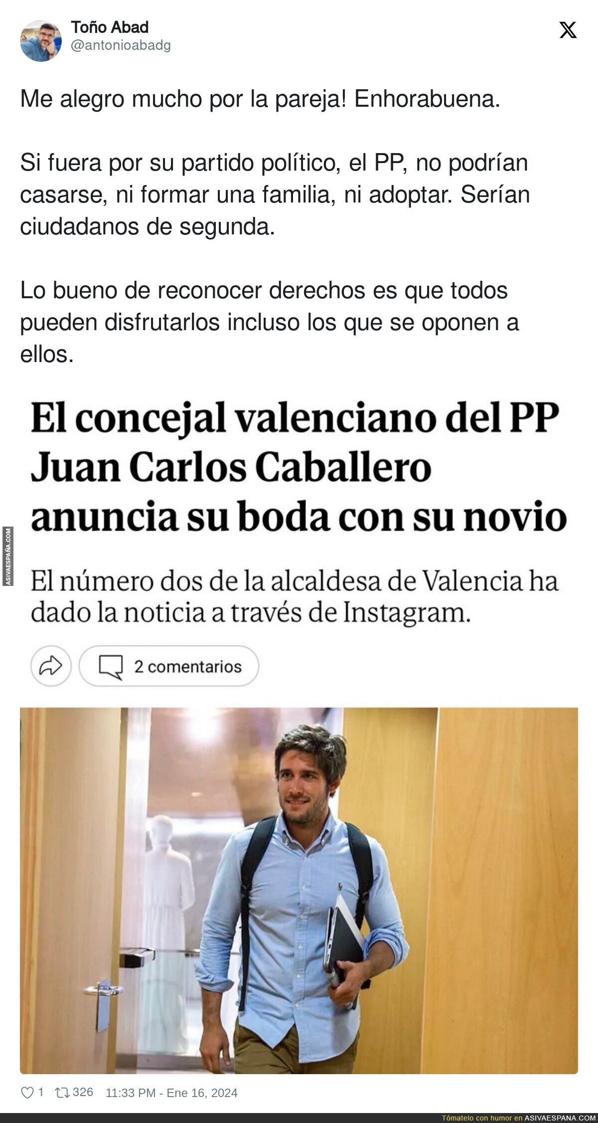 La gente del PP se beneficia de los logros conseguidos gracias al PSOE