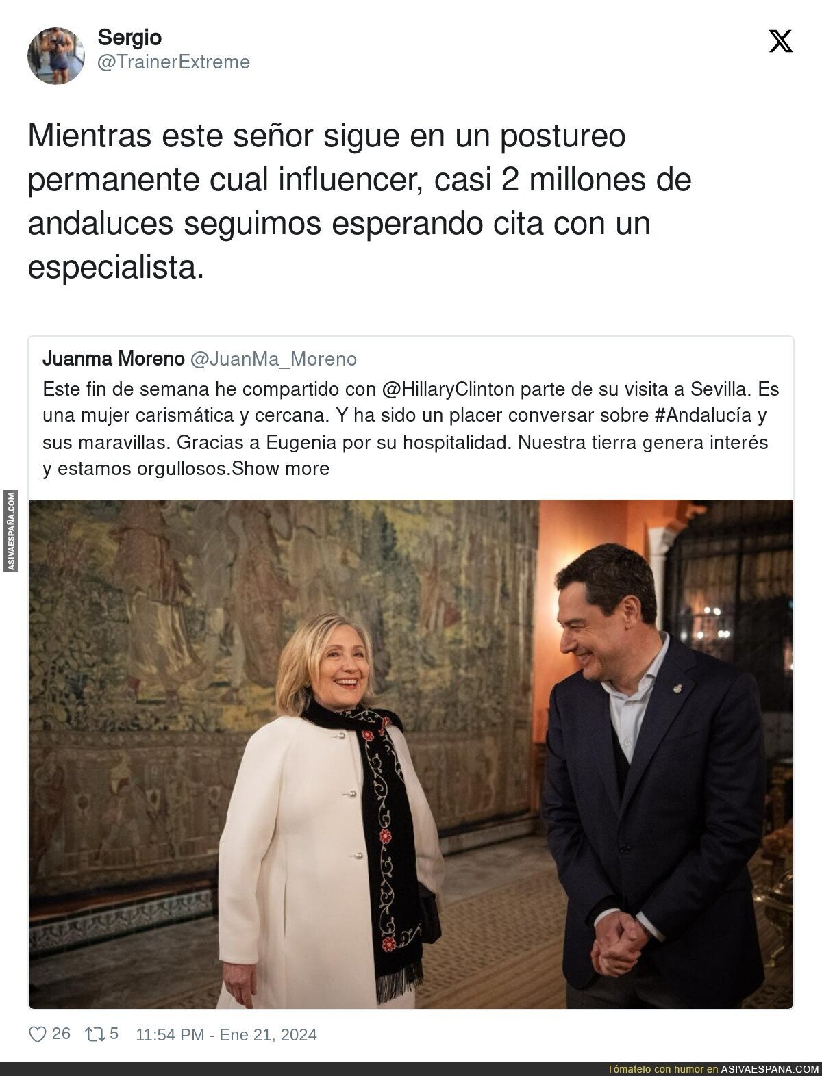Andalucía está en peligro con Juanma Moreno Bonilla