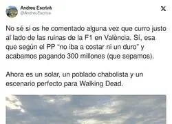 Los restos de la F&oacute;rmula 1 en Valencia