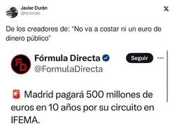 Lo que se viene en Madrid con la F&oacute;rmula 1