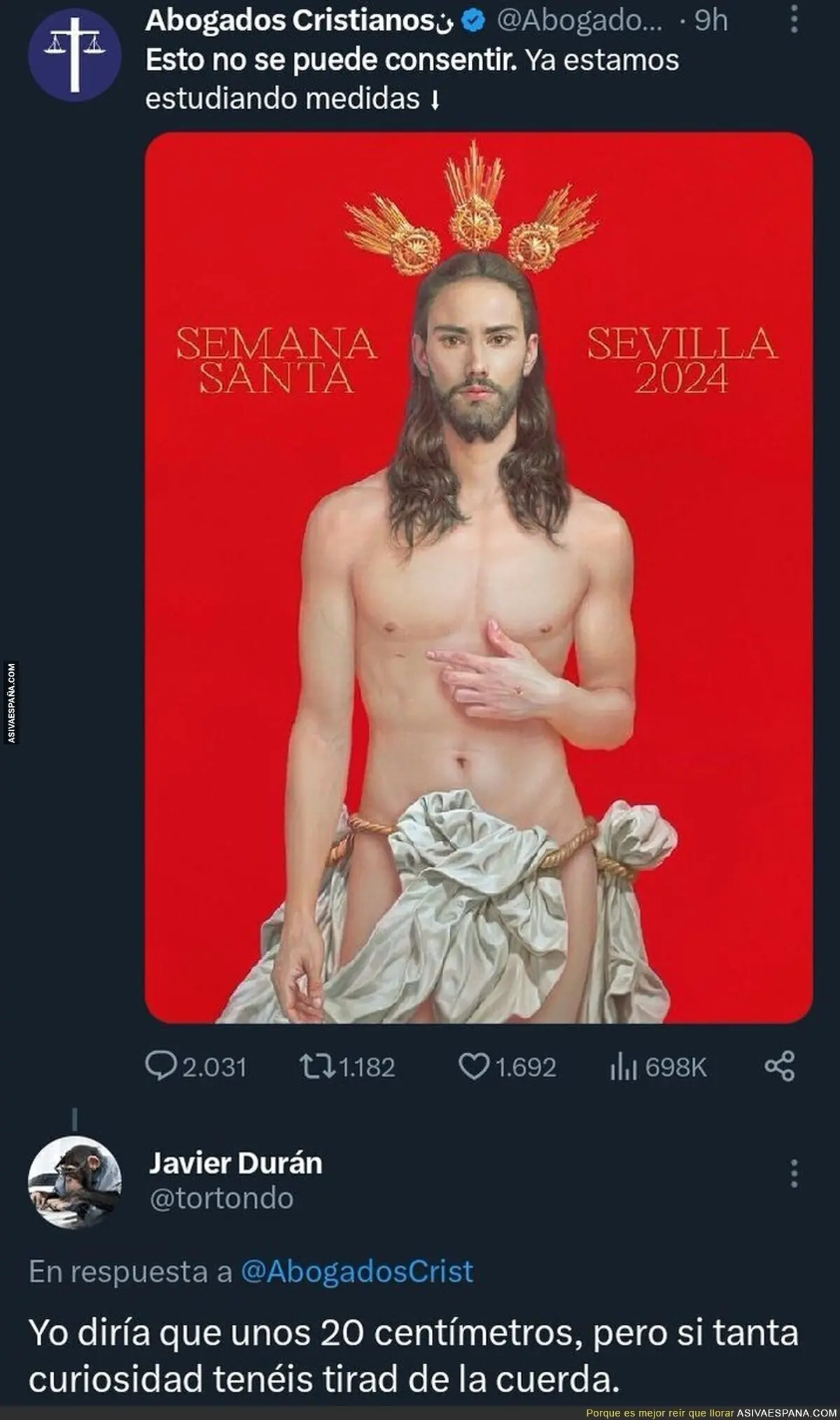La gran respuesta a Abogados Cristianos al sentirse ofendidos por este Jesús