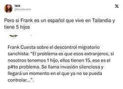 Frank Cuesta se ha auto retratado