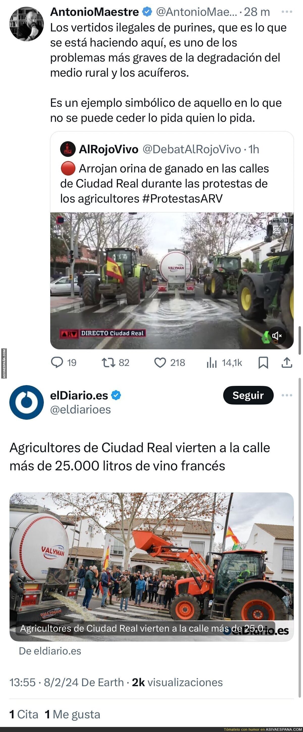 Así se desmiente fácilmente algunas noticias de Antonio Maestre