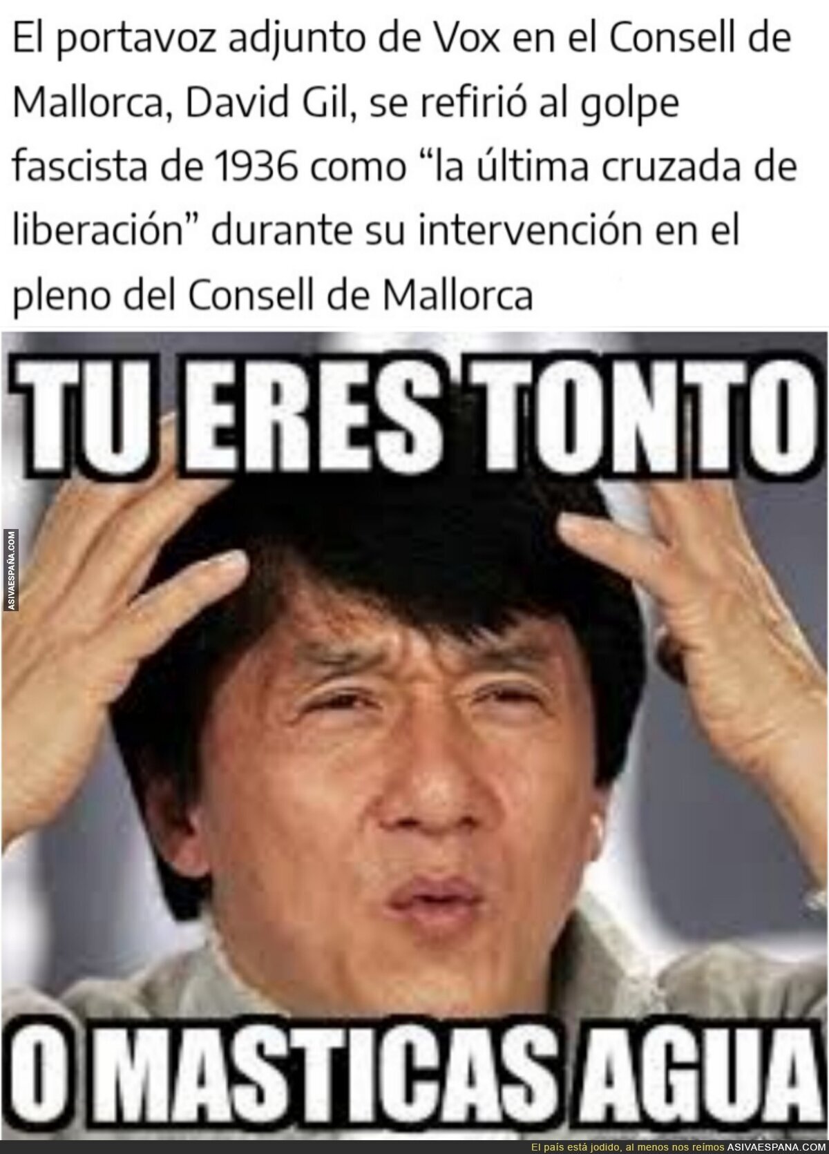 Marchando otra estupidez de Vox