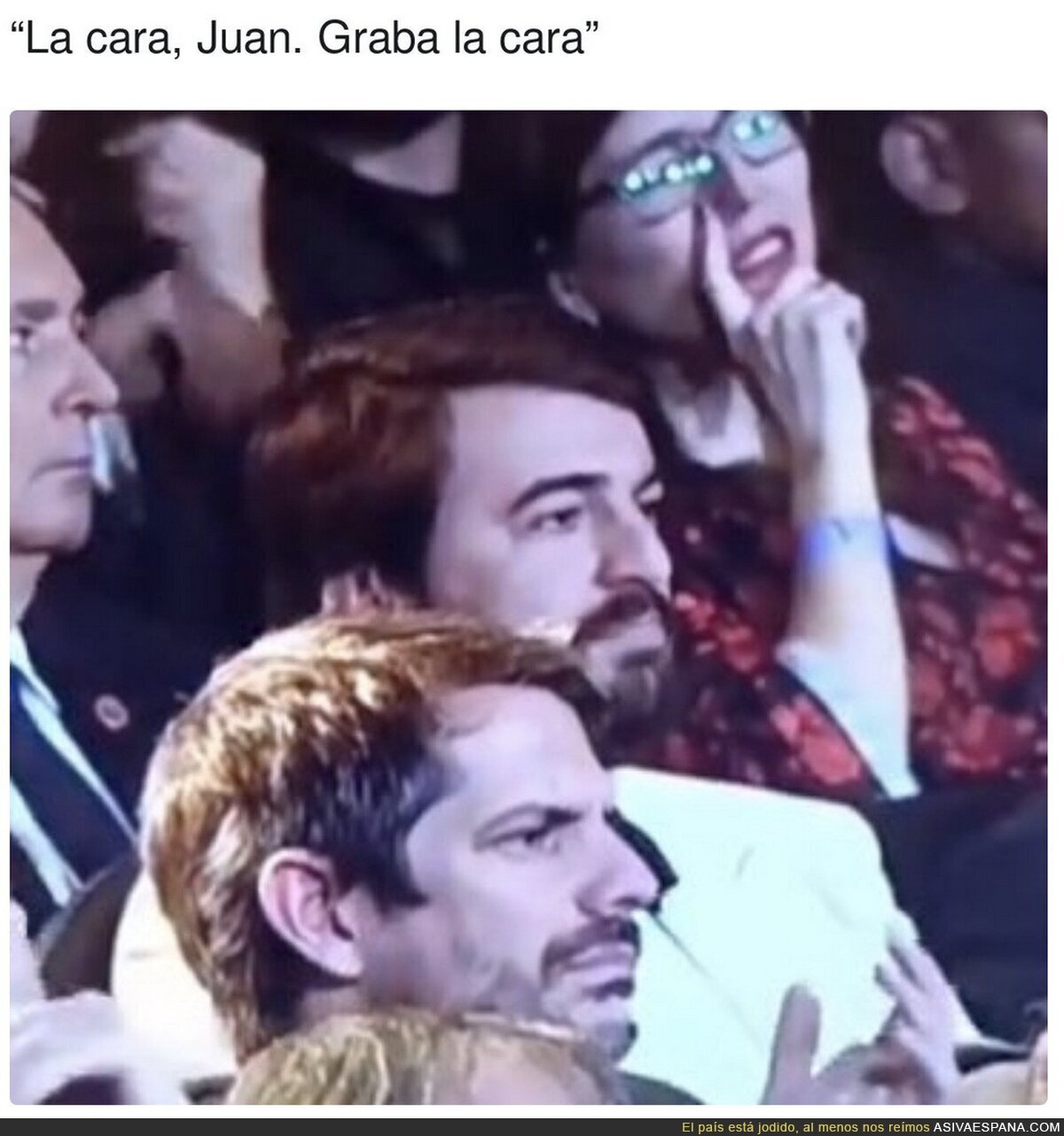 La cara después de ser humillado por Almodovar