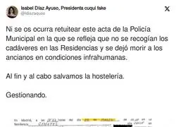 Lo que oculta Isabel D&iacute;az Ayuso en las residencias