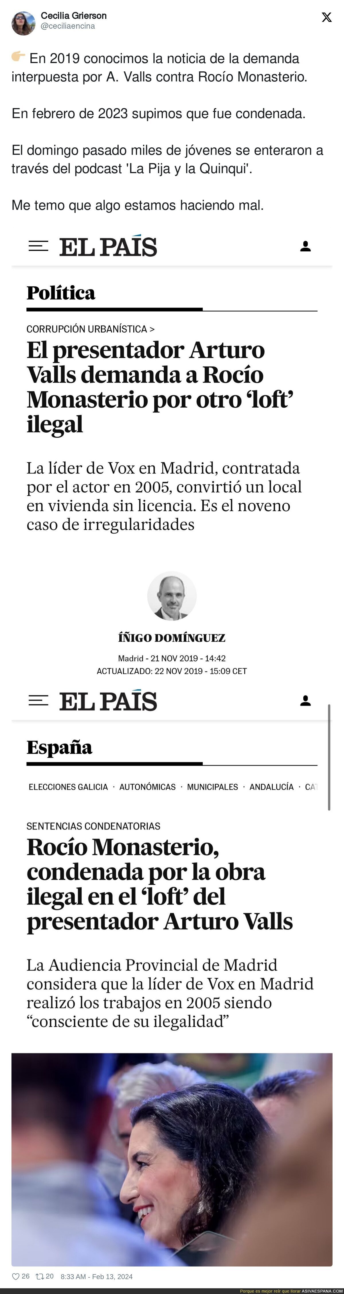 La noticia de Roc&iacute;o Monasterio de la que apenas se ha enterado gente