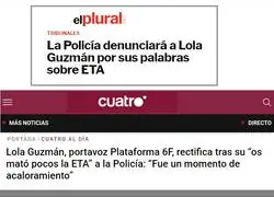 Lola Guzman, de l&iacute;der a pla&ntilde;idera en 24 horas