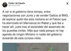 &iquest;Y este viaje del Falcon a Rabat?