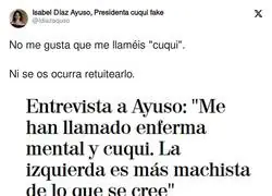 Isabel D&iacute;az Ayuso es cuqui