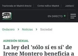 La ley del 'Solo si es si' le da un rev&eacute;s a Ione Belarra