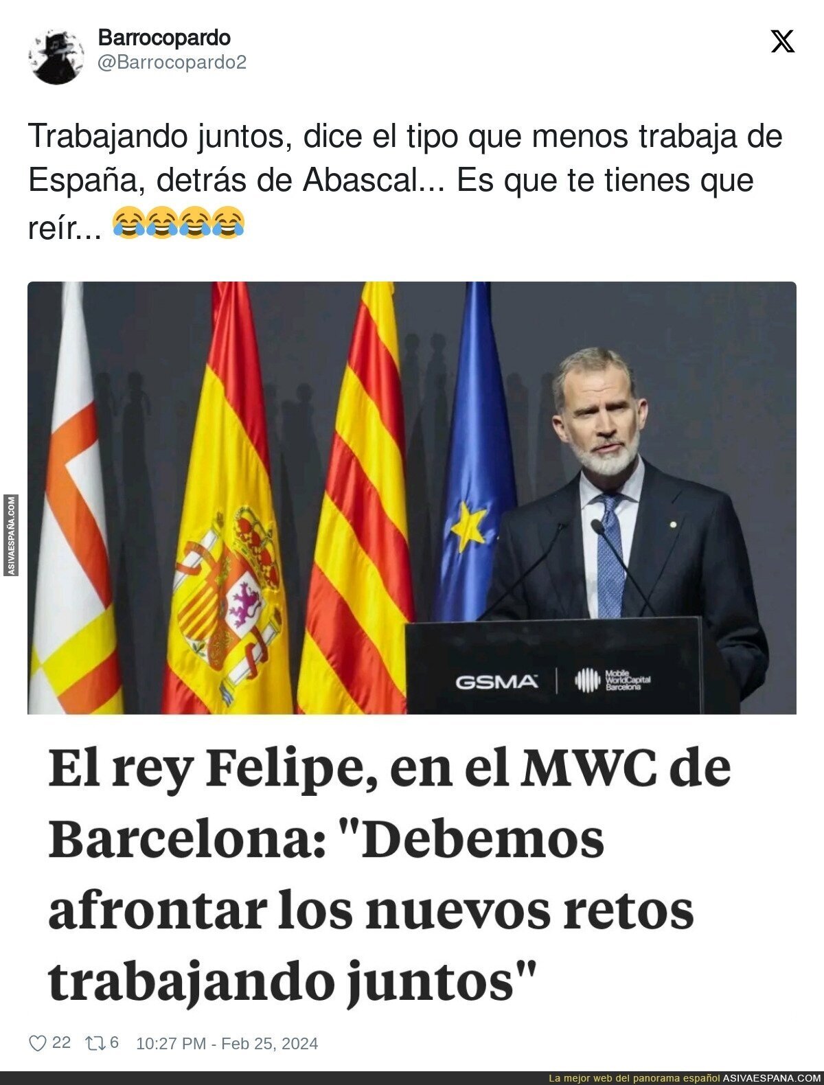 Un nuevo chiste de Felipe VI
