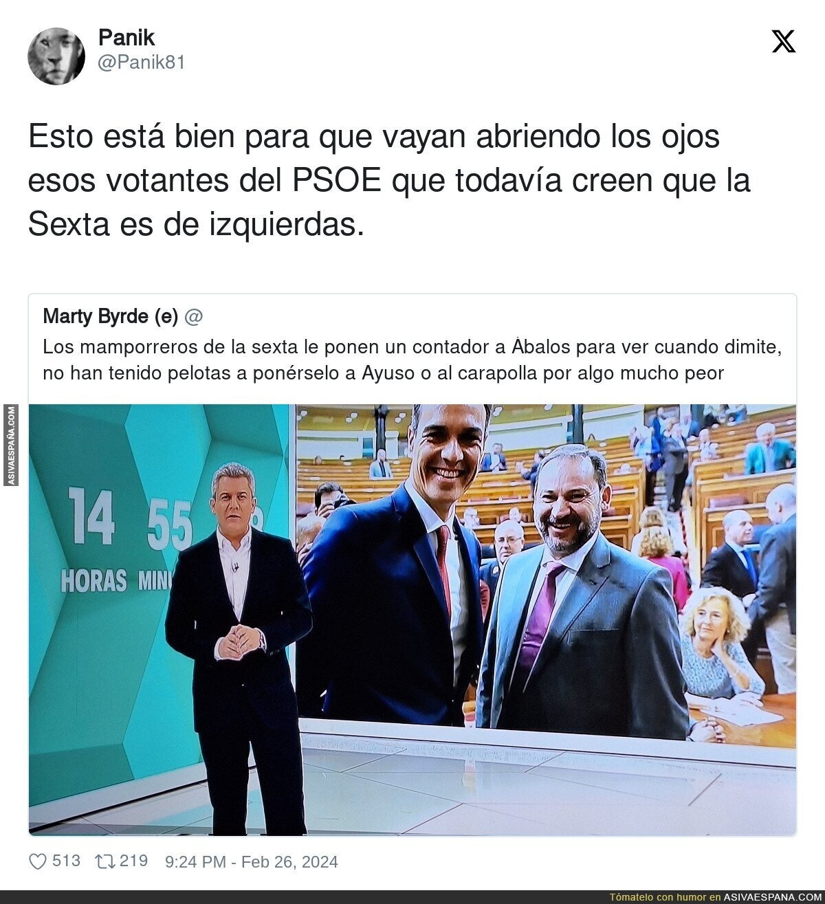 La Sexta a todo trapo contra la izquierda