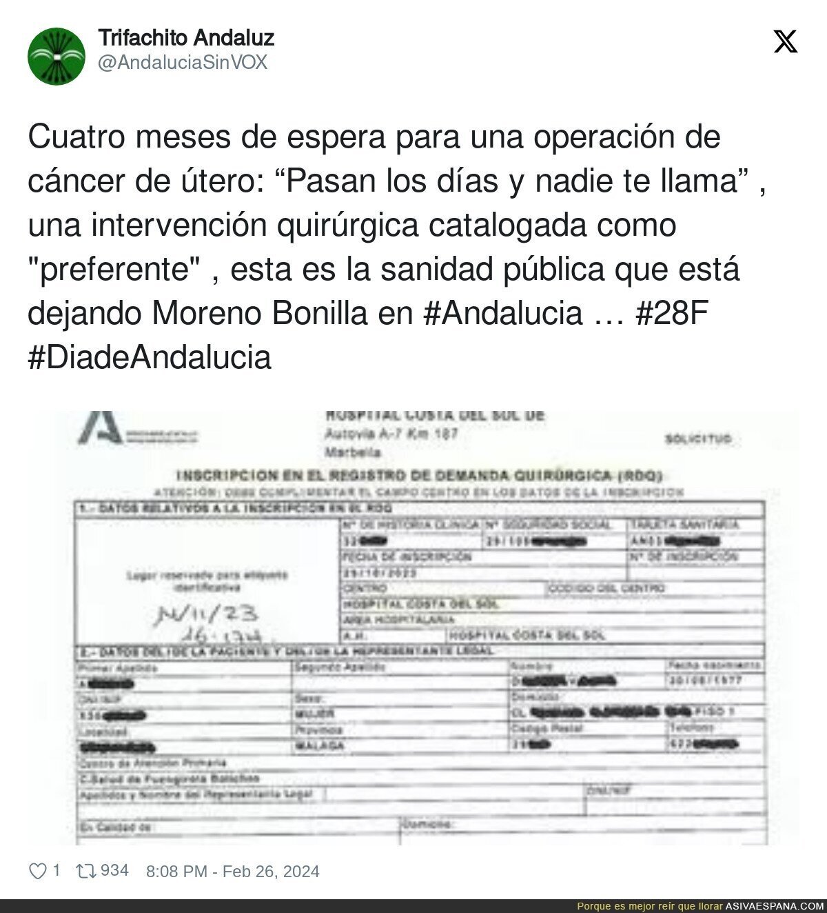 Cosas as&iacute; son inadmisibles