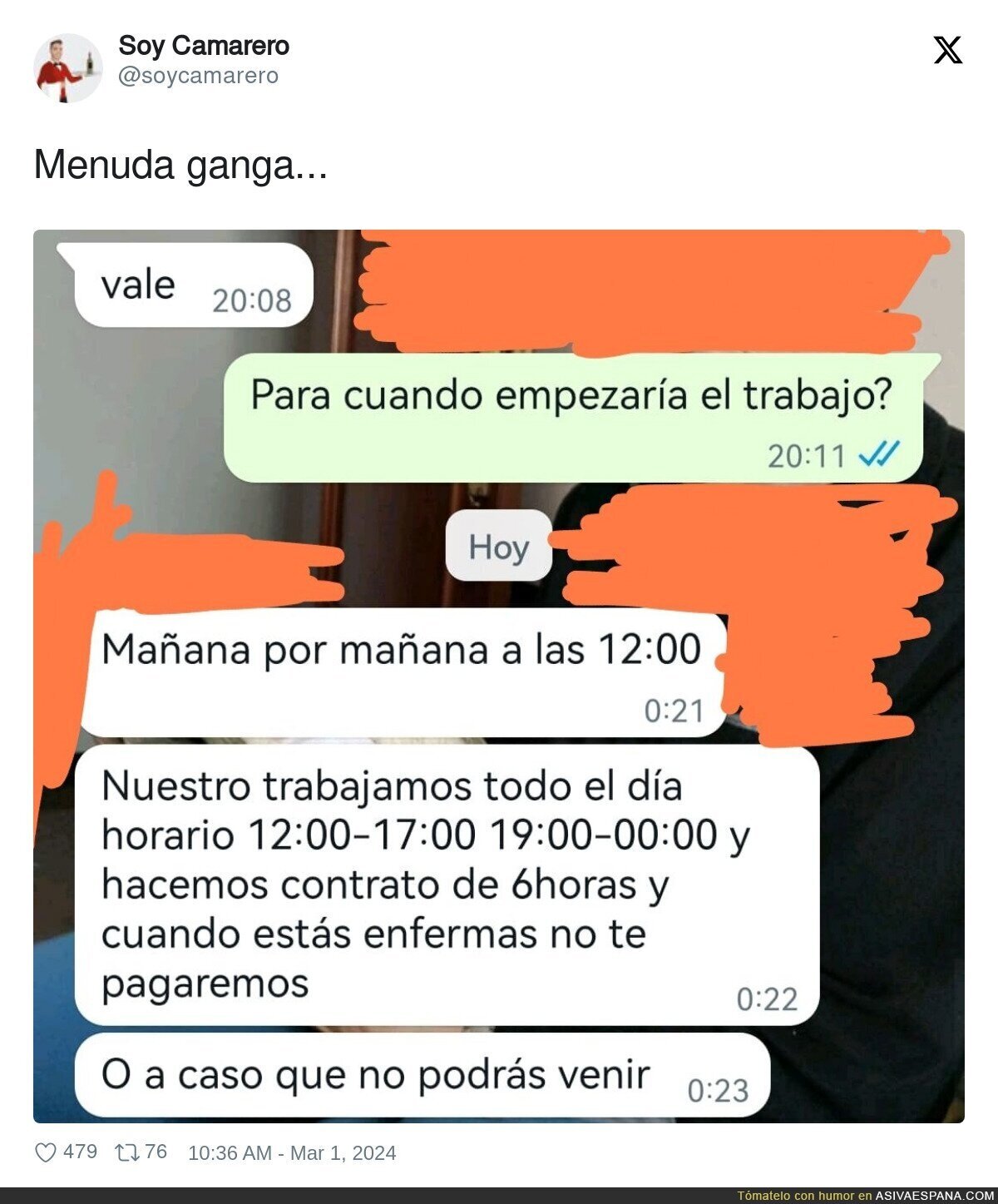 Un gran trabajo quien querría perdérselo