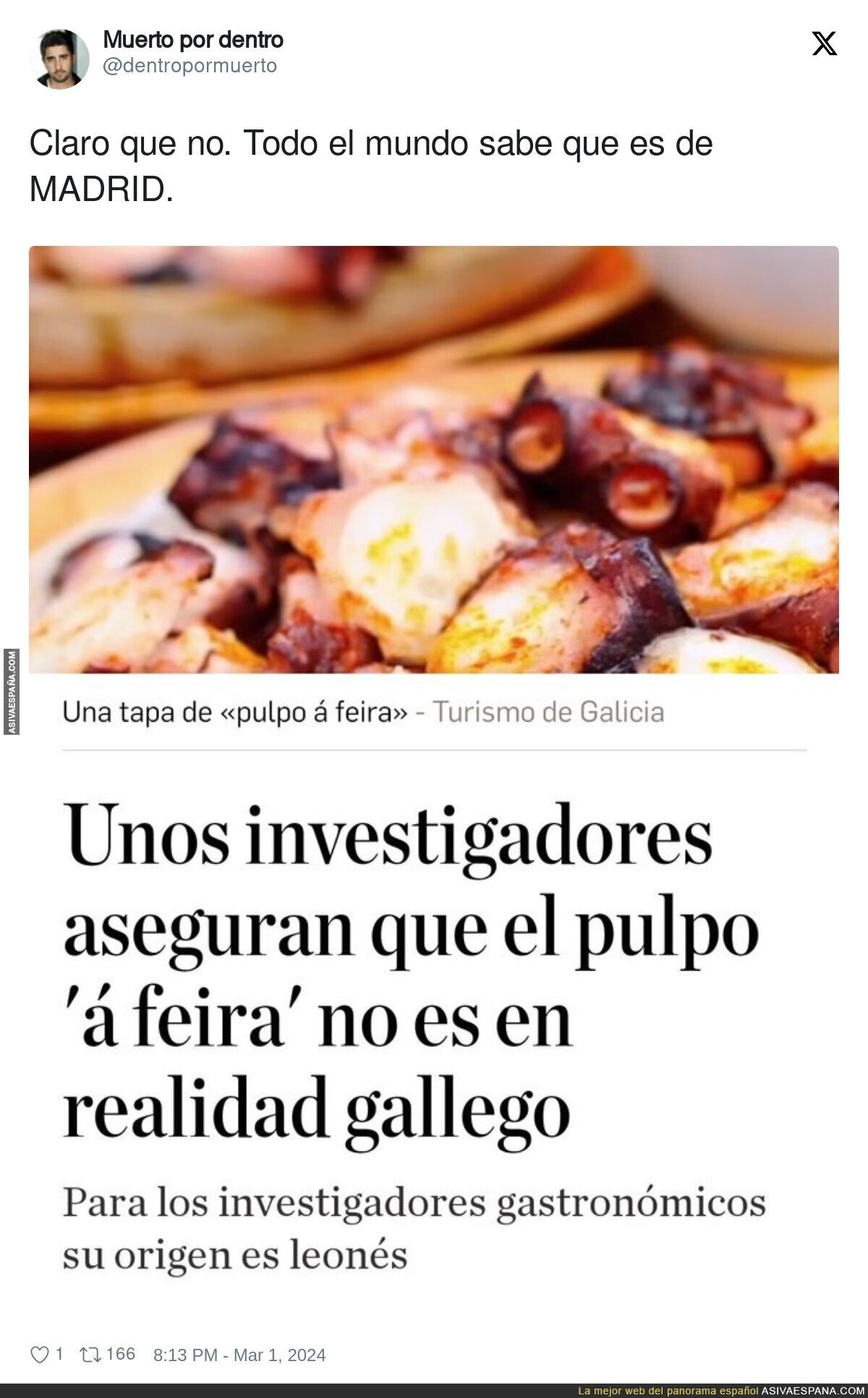 La realidad del pulpo 'a feira'
