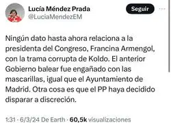 El nivel de periodismo de Luc&iacute;a M&eacute;ndez es lamentable