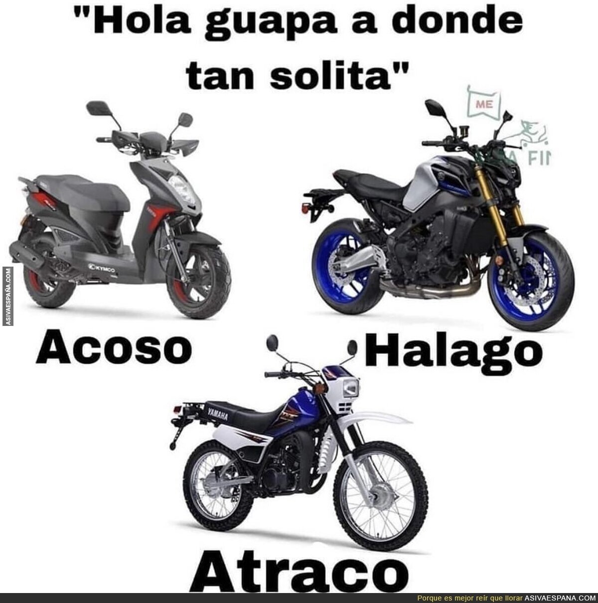 Diferencia de motos vistas en España