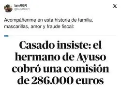 Enganchado a la telenovela y gran esc&aacute;ndalo de Ayuso