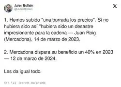 Mercadona se r&iacute;e de la gente