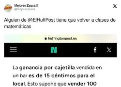 Alguien falt&oacute; a clase de matem&aacute;ticas