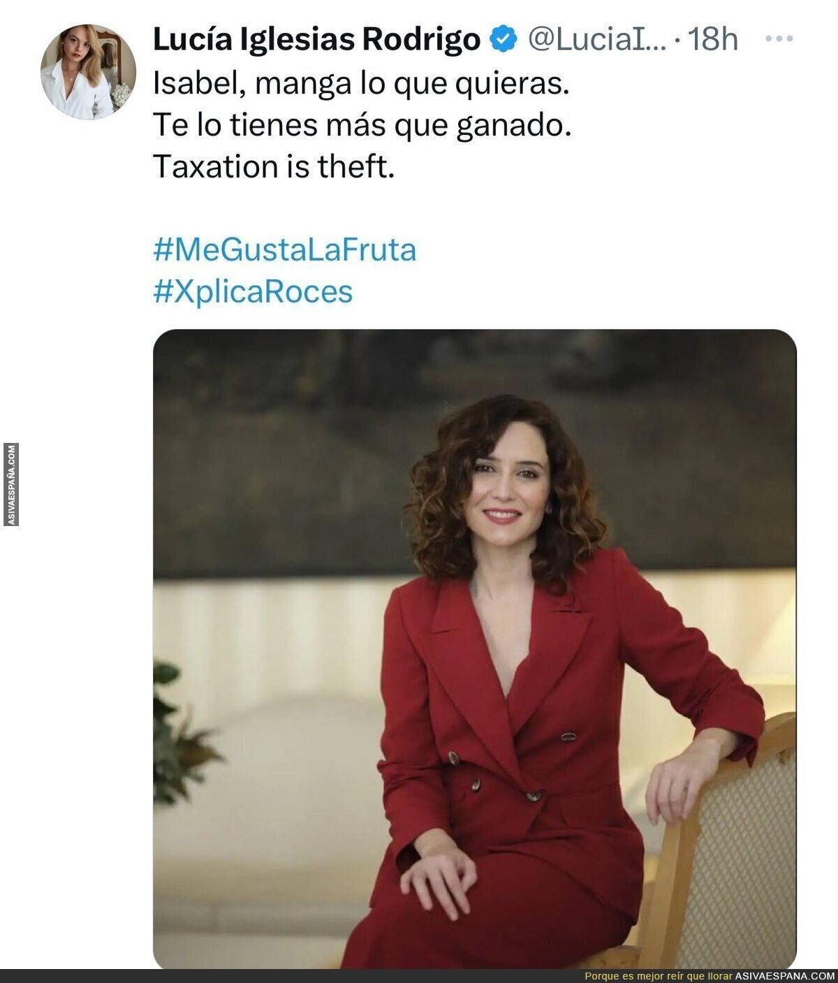 Todo perdonado a Isabel