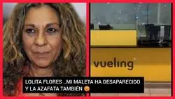 Lolita Flores hace el rid&iacute;culo en el aeropuerto de Barcelona