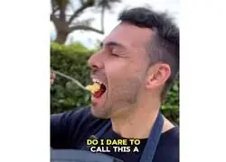 Hay suelto un sujeto que hace una paella de desayuno con Bifrutas