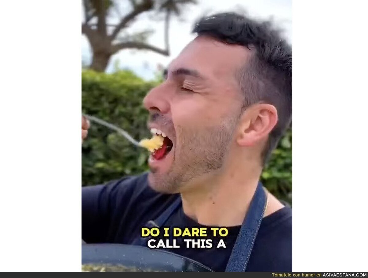 Hay suelto un sujeto que hace una paella de desayuno con Bifrutas