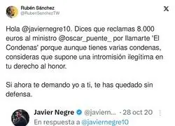 Javier Negre est&aacute; tan confuso que se hiere a si mismo
