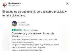 La gente prejuzgando es algo tremendo