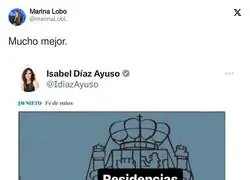 La imagen m&aacute;s acertada para la vi&ntilde;eta compartida por Ayuso