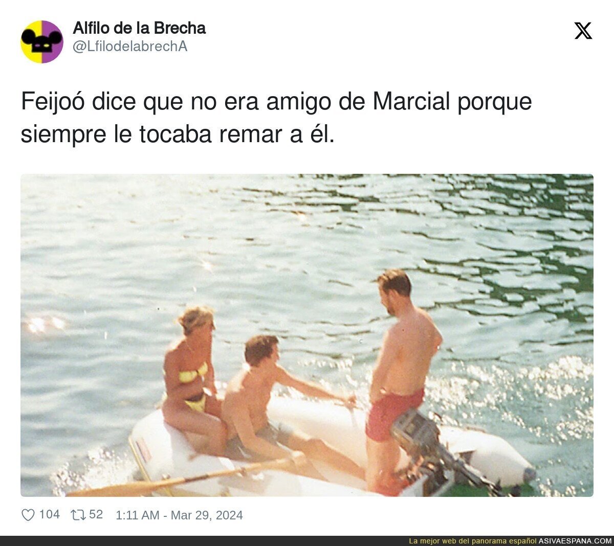 Foto inédita de Feijóo con Marcial Dorado