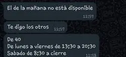 Empiezas mal cuando un empresario te responde as&iacute; en restauraci&oacute;n