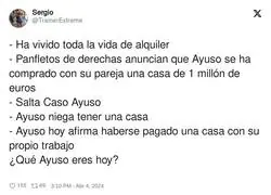 Las vueltas que da la vida con Ayuso