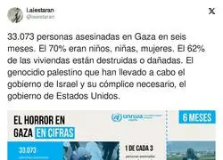 33.073 personas asesinadas en Gaza en seis meses