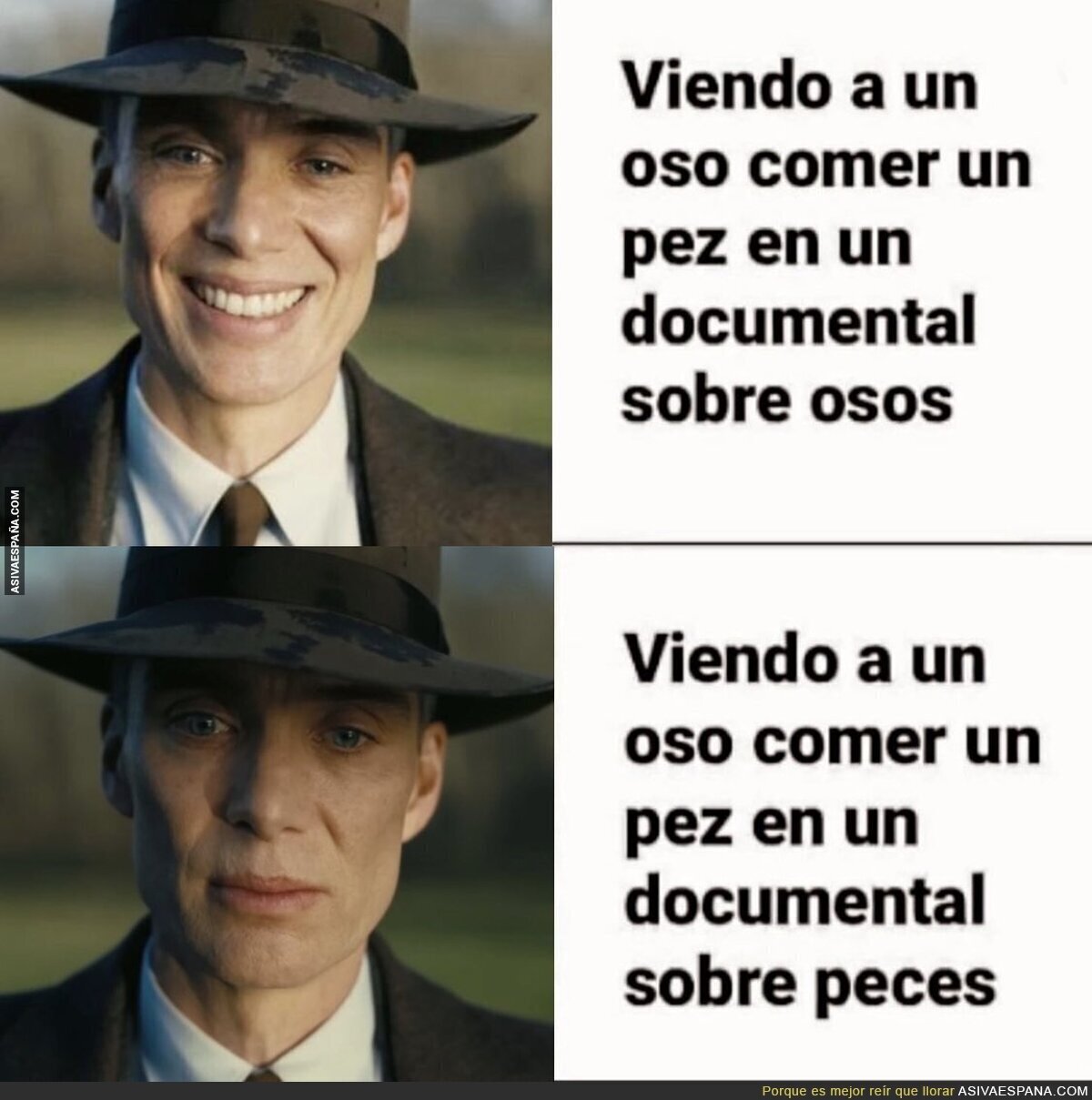 La visión cambia mucho