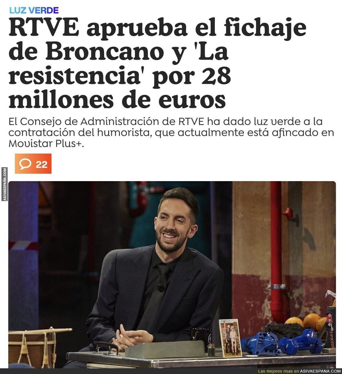 Broncano ficha por RTVE para dos temporadas