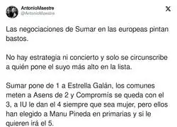 Antonio Maestre lo ve negro con Sumar